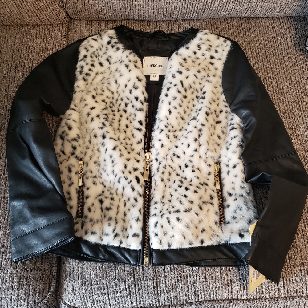 Girls leather jacket